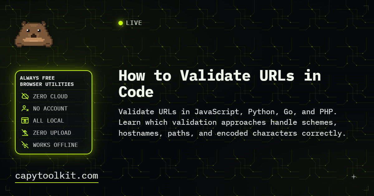 How to Validate URLs in Code | CapyToolkit